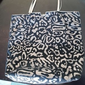 Fatto a Mano by Carlos Falchi Black & Silver Tote